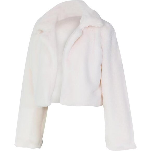 Ladies Fur Coats Fur Coat - A Stylish Winter Essential Faux Fur Cardigan Short J - Picture 6 of 7